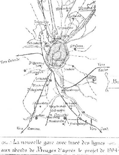 kaart 1908 Duclos plan 1904